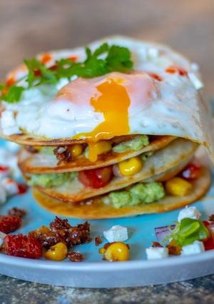A picture of Maxican stack.