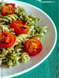 Pasta al pesto con tomate 🍅 Sin gluten🌿