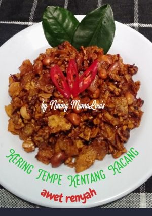 Foto resep Kering Tempe Kentang Kacang Awet Renyah