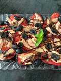 Ensalada de tomate azul y ventresca