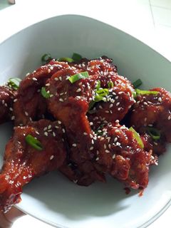 Foto resep Honey&spicy korean chicken wings