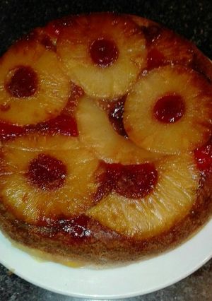 A picture of Pineapple Upside-Down Cheesecake.
