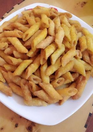 صورة لوصفة شيبس الـمكرونه