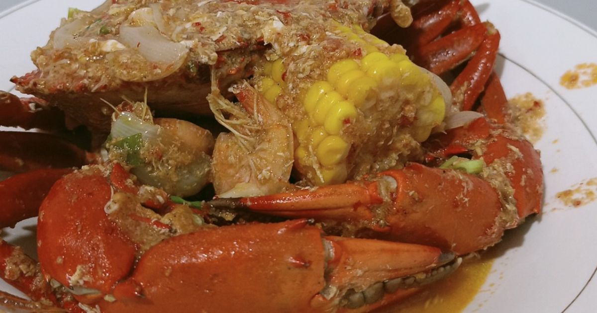 Kepiting udang saus padang