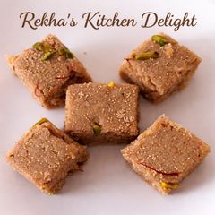 A picture of Jowar Burfi | Rekha’s Kitchen Delight.