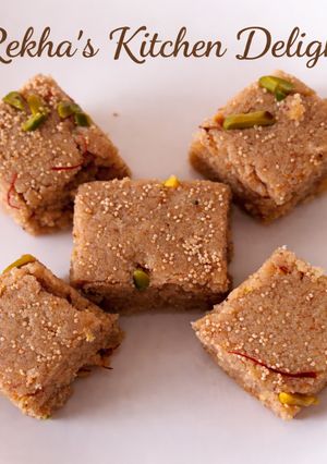 A picture of Jowar Burfi | Rekha’s Kitchen Delight.