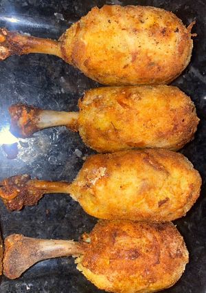 Una foto de Papas en forma de pollo 🍗