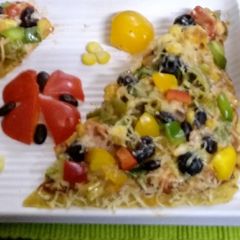 A picture of Cheesy Cheesy Mexican Pizza.