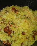 Arroz con chorizo, pollo y molida