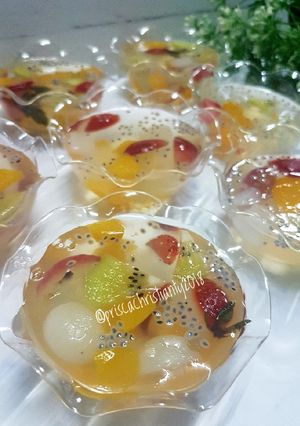 Foto resep Fruity cup puding