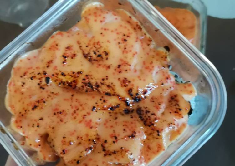 Cara Membuat Salmon Mentai Rice 2 versi, anak-anak juga bisa makan yang simpel