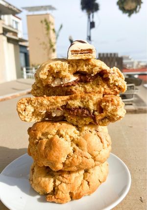 Una foto de Cookies de kinder y nocilla