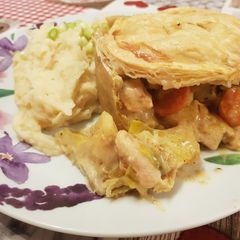 A picture of Chicken pies.