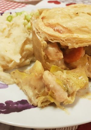 A picture of Chicken pies.