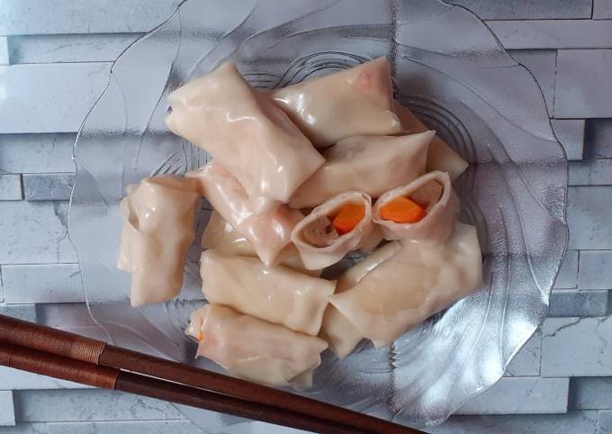 Cemilan dimsum kulit pangsit sehat