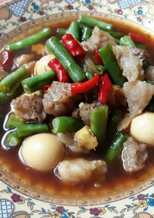 Foto resep Asem asem buncis komplit