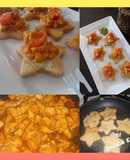 Arepas con pollo guisado