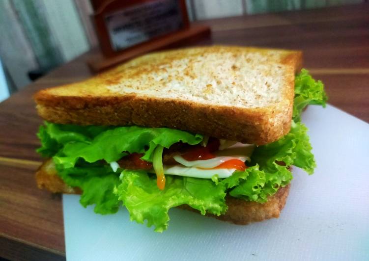 Sandwich daging sapi asap🥪