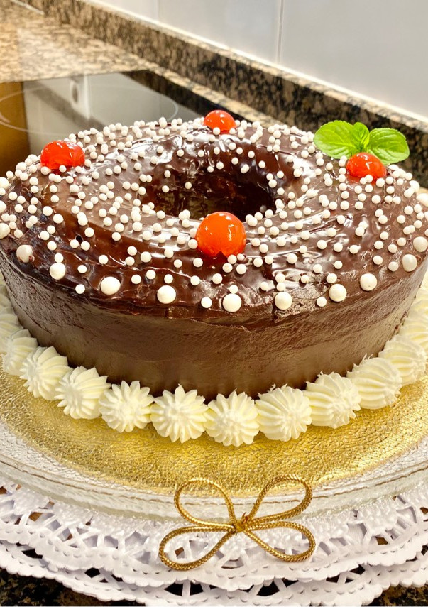 Una foto de Pastel con zanahoria y naranja (Cake with carrot and orange)