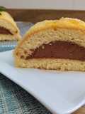 Tronco relleno de mousse de chocolate