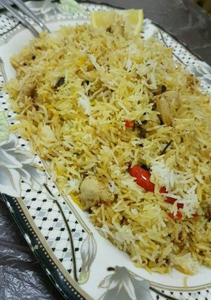 صورة لوصفة أرز برياني دجاج بطريقتي الخاصه