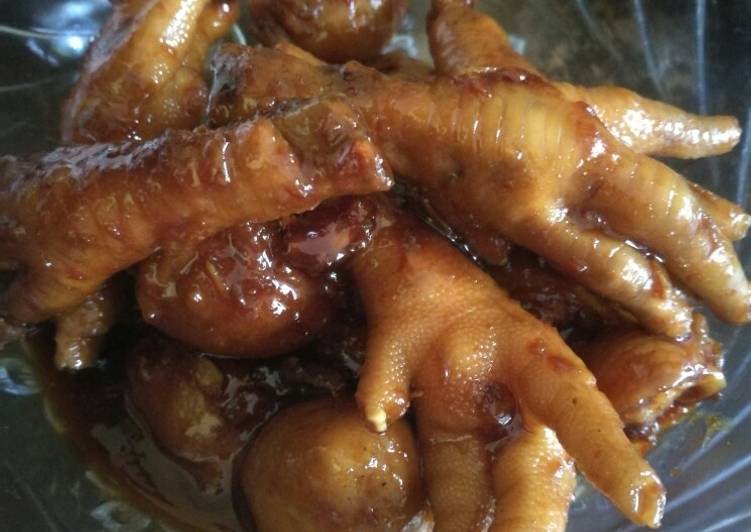 Cilok feat Ceker bumbu bakar