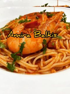 صورة لوصفة سباقيتي بالجمبري 🦐