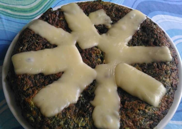 Frittata di coste con formaggio fuso