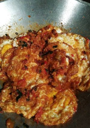 Foto resep Telor ceplok balado