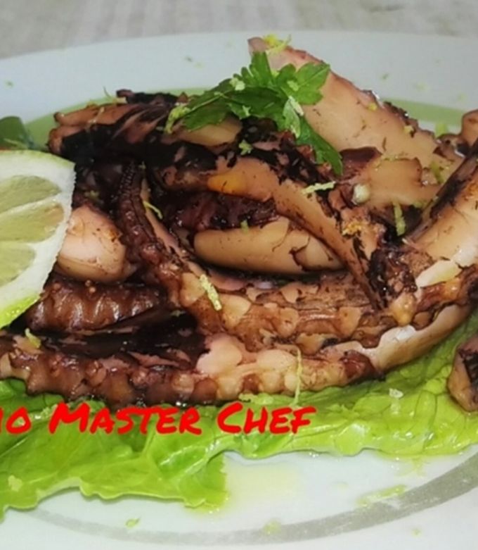Foto di Tentacoli di Calamari Arrostiti con Vinaigrette