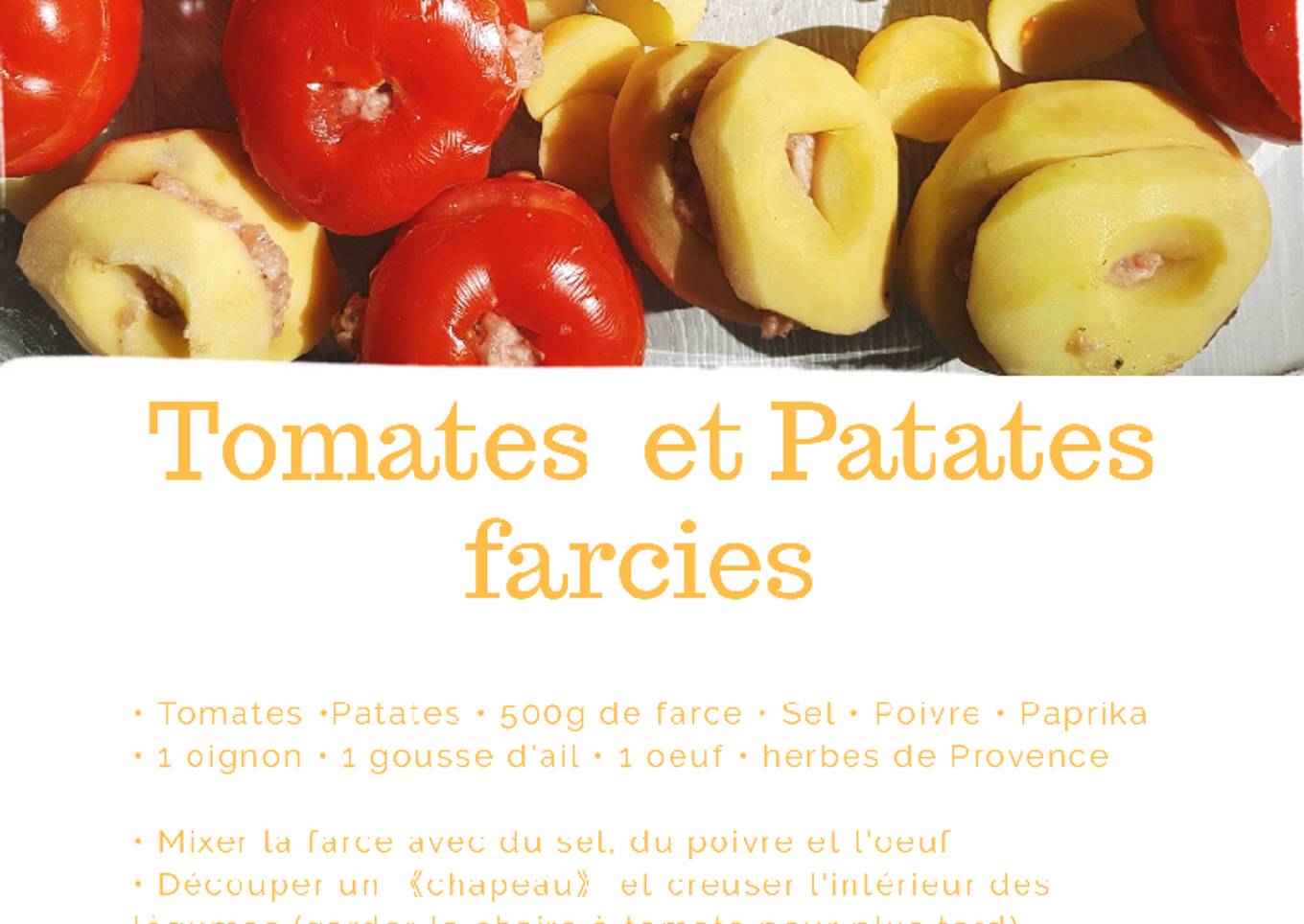 Patates et Tomates farcies