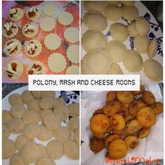 A picture of Polony, Mash and Cheese Moons.