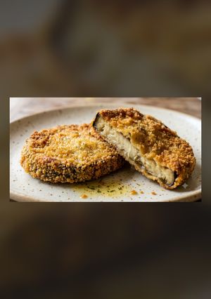 Una foto de Milanesas de berenjena