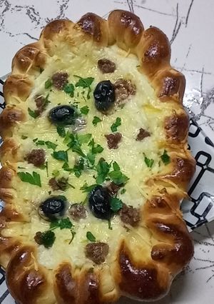 صورة لوصفة بيتزا صلصة الجبن