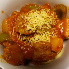 A picture of BK's Italian Sausage & Peppers Marinara.