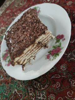 عکسی از دستور کیک یخچالی