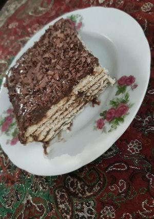 عکسی از دستور کیک یخچالی