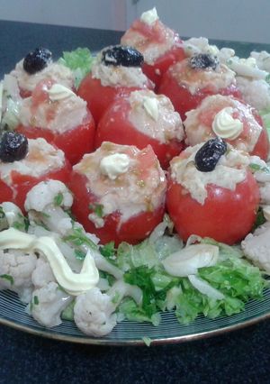 Una foto de Tomates rellenos