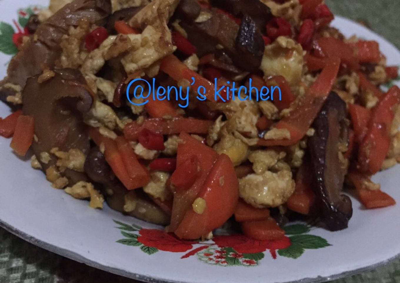 Orak-arik Telor Hioko Vegetarian
