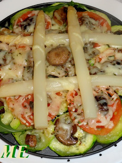 Una foto de Pizza vegetal