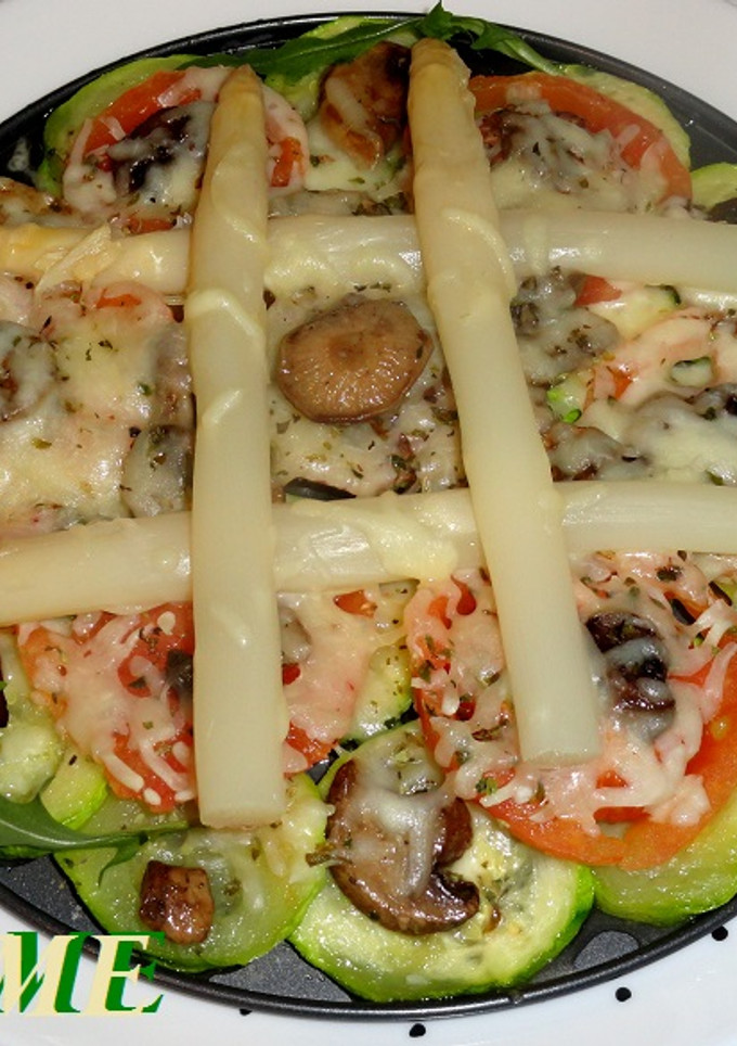 Una foto de Pizza vegetal