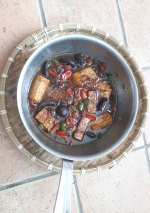 Hình của món Tàu hủ kho nước tương.