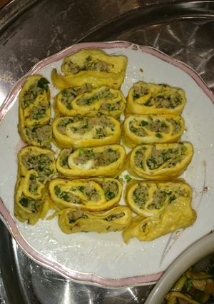 Hình của món Trứng cuốn thịt.