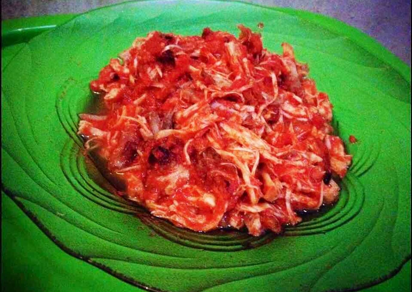 Suwir2 ayam balado