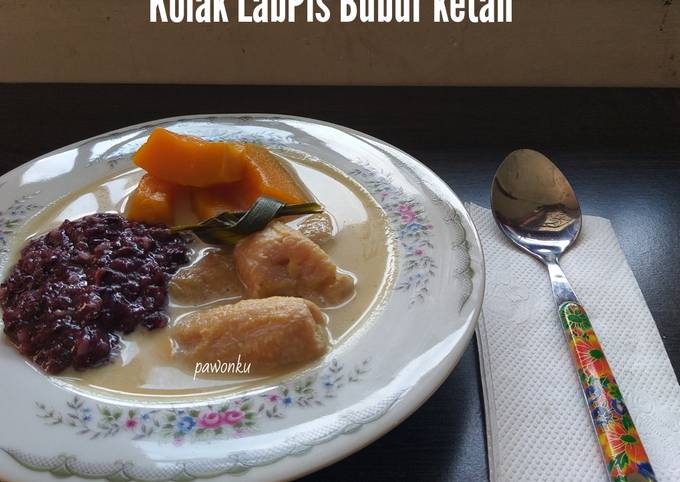 Resep 450.Kolak LabPis Bubur Ketan, Menggugah Selera