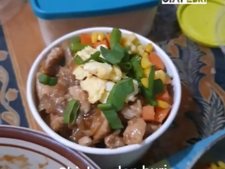 Cara Gampang Menyiapkan Chicken don buri ala fe, Menggugah Selera