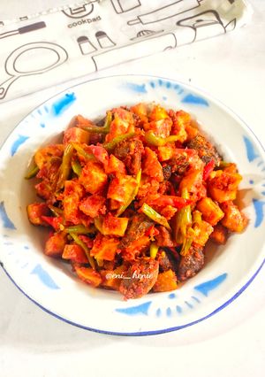 Foto resep 998. Sambal Goreng Ati Ampela, Kentang, Tahu, Buncis (Menu Lebaran)