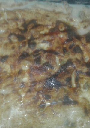 صورة لوصفة معكرونة بشاميل بتشهي 😋😋
