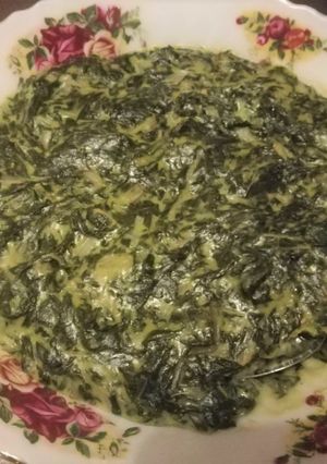 A picture of Creamy Spinach.