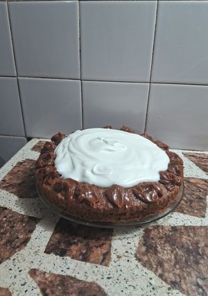 Una foto de Torta brownie con cacao amargo